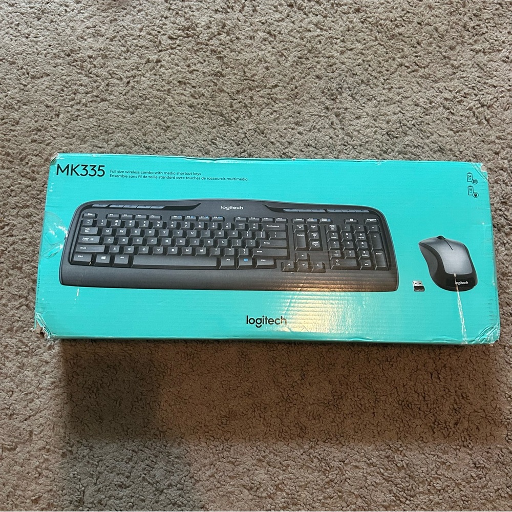NEW Logitech MK335 Wireless Keyboard and Mouse Combo